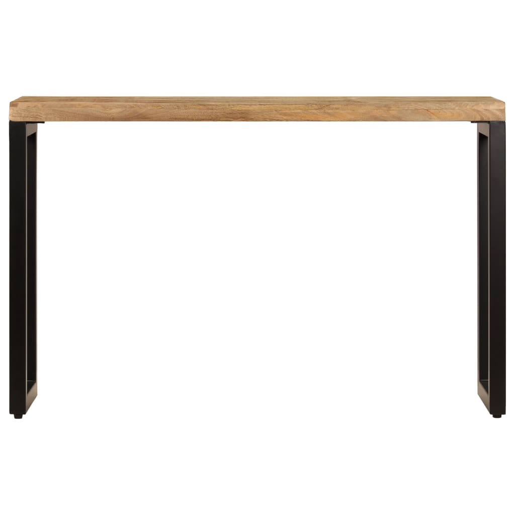 NNEVL Console Table 120x35x76 cm Solid Wood Mango and Steel
