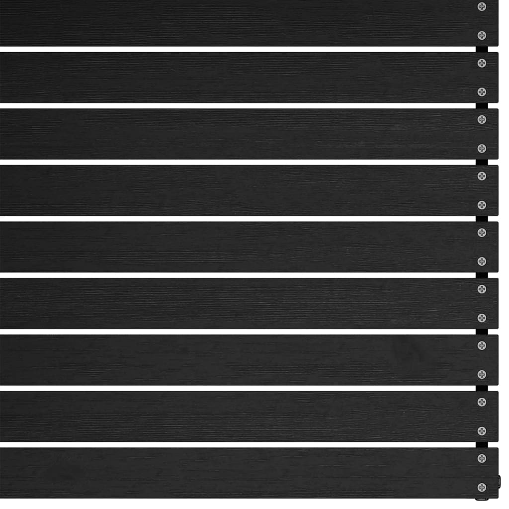 NNEVL Garden 2-Seater Sofa with Cushions Black Solid Pinewood