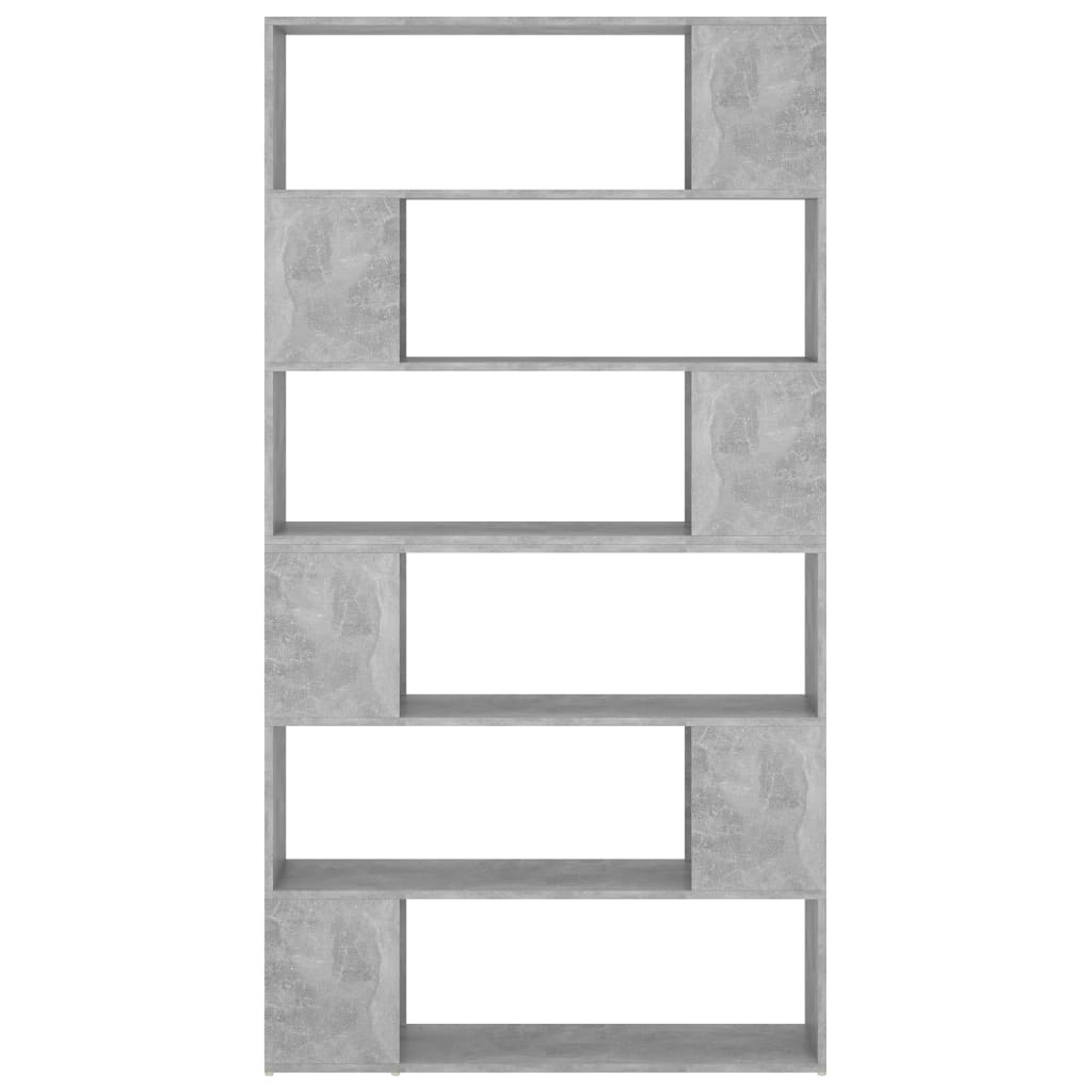 NNEVL Book Cabinet Room Divider Concrete Grey 100x24x188 cm