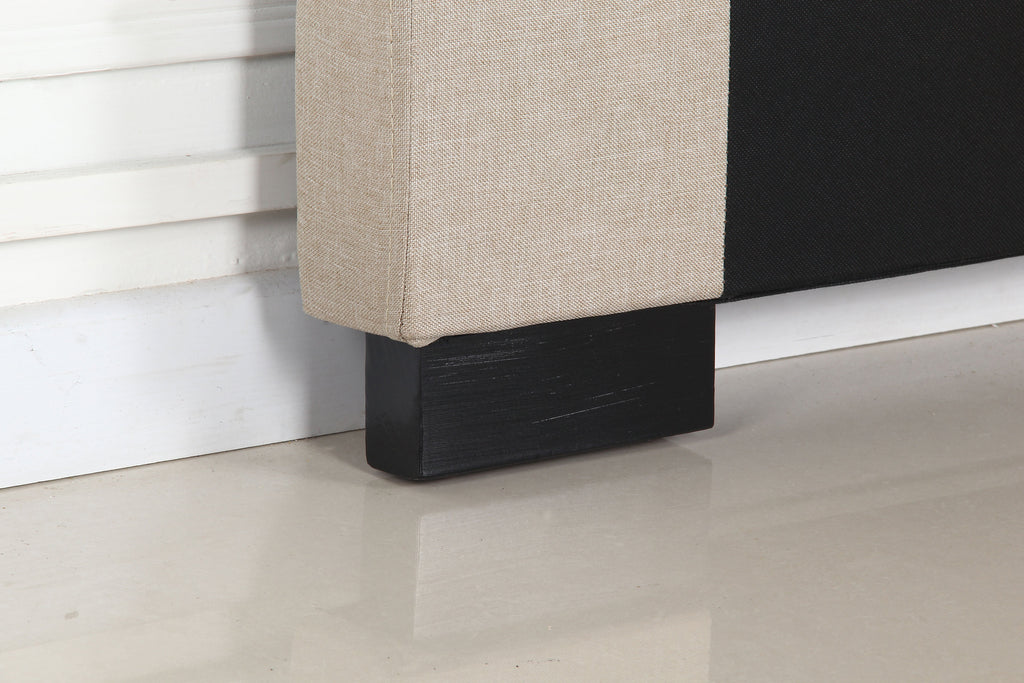 NNEDSZ Bed Head Queen Beige Headboard Upholstery Fabric Tufted Buttons