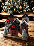 Wooden Christmas Village